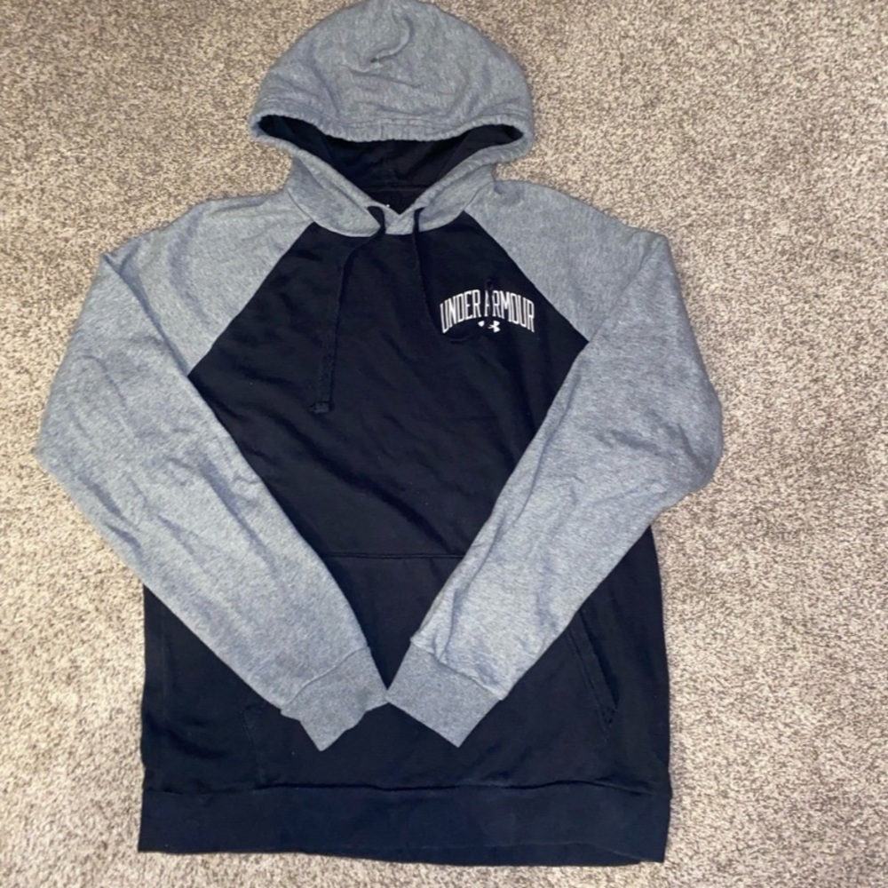 Under Armour Men's Two-Tone Hoodie in Navy and Gray